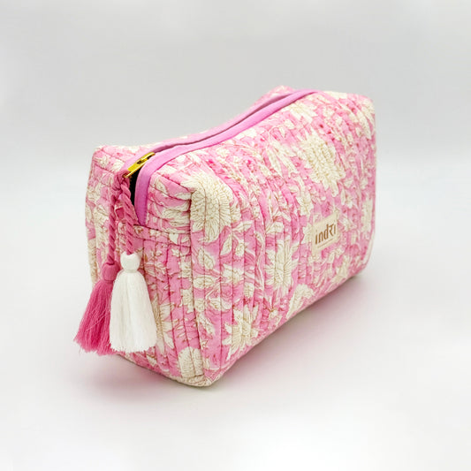 Blossom Pink Waterproof Lining Wash Bag