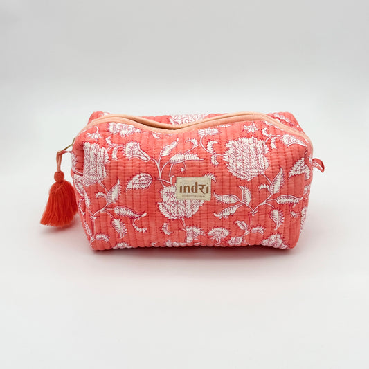 Citrus Bloom Fabric Lining Wash Bag