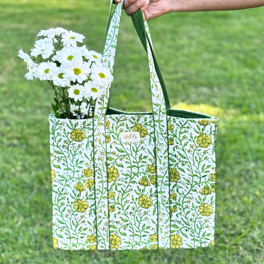 HaraBhara Quilted Tote Bag