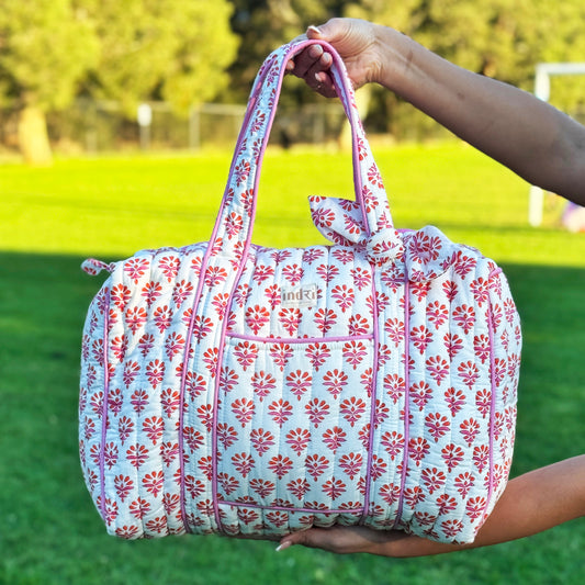 Pink Overnight Duffle Bag