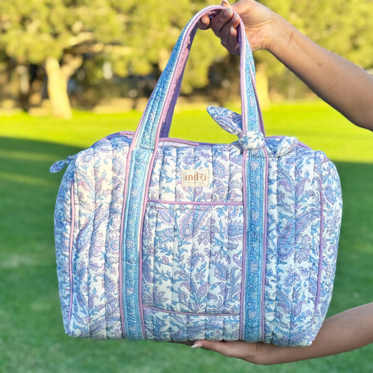 Purple Overnight Duffle Bag