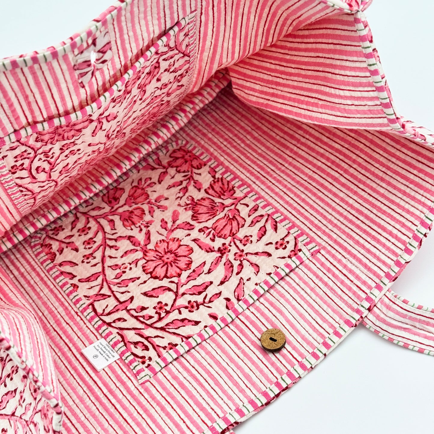 Blush Quilted Tote Bag