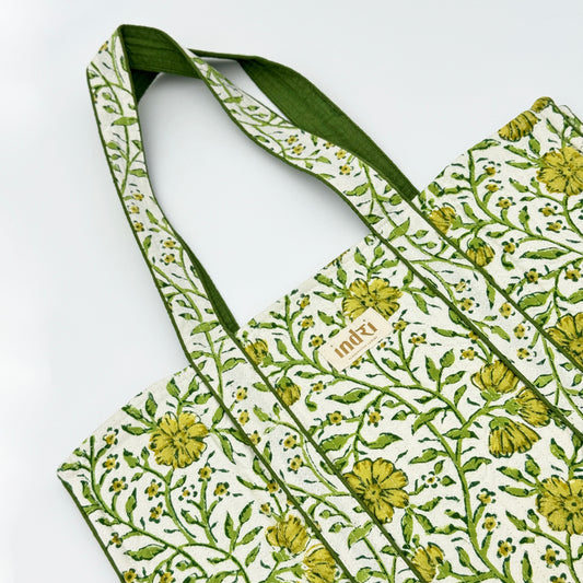 HaraBhara Quilted Tote Bag