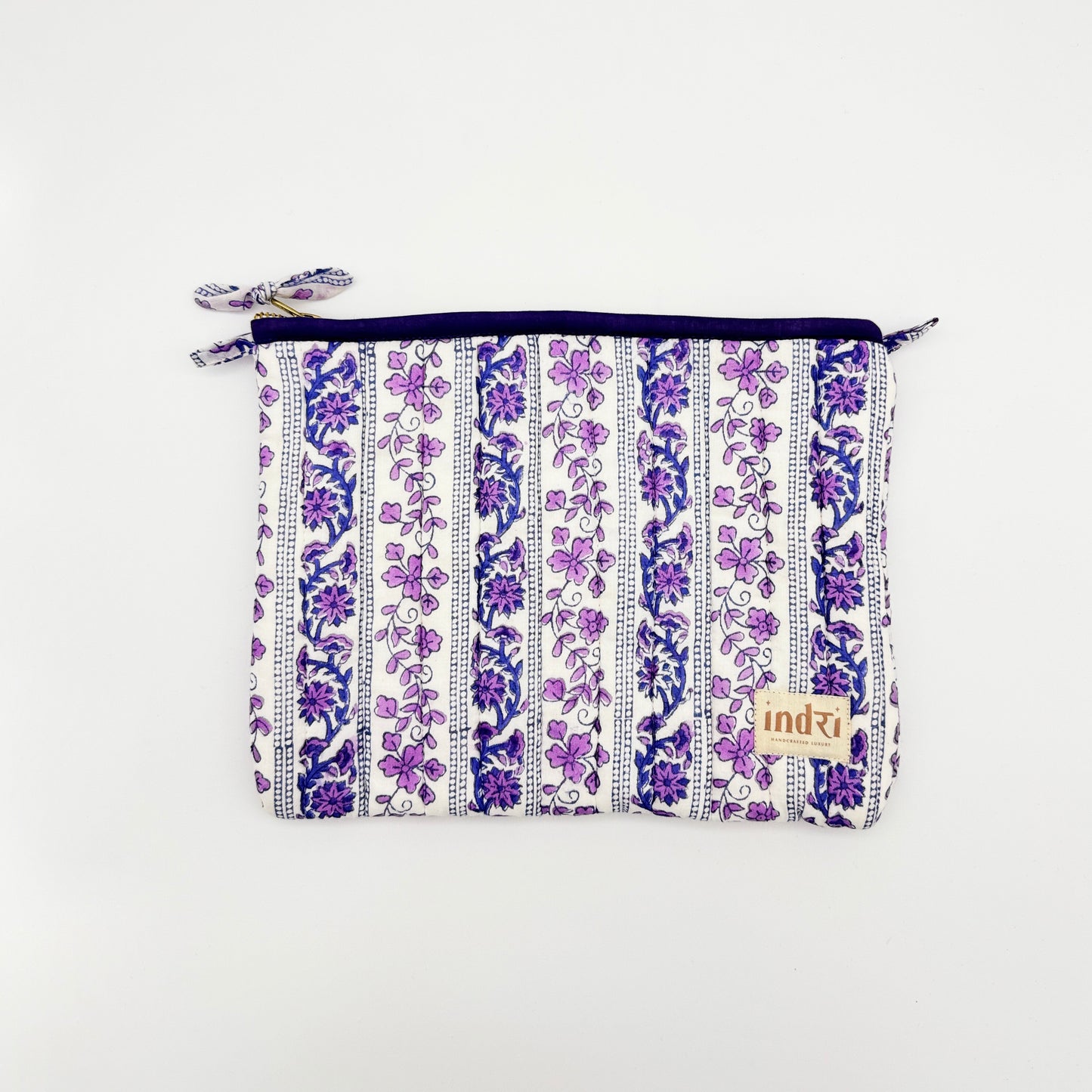 Lilac Lattice Flat Pouch