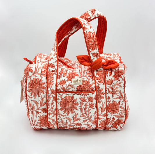 Orange Overnight Duffle Bag