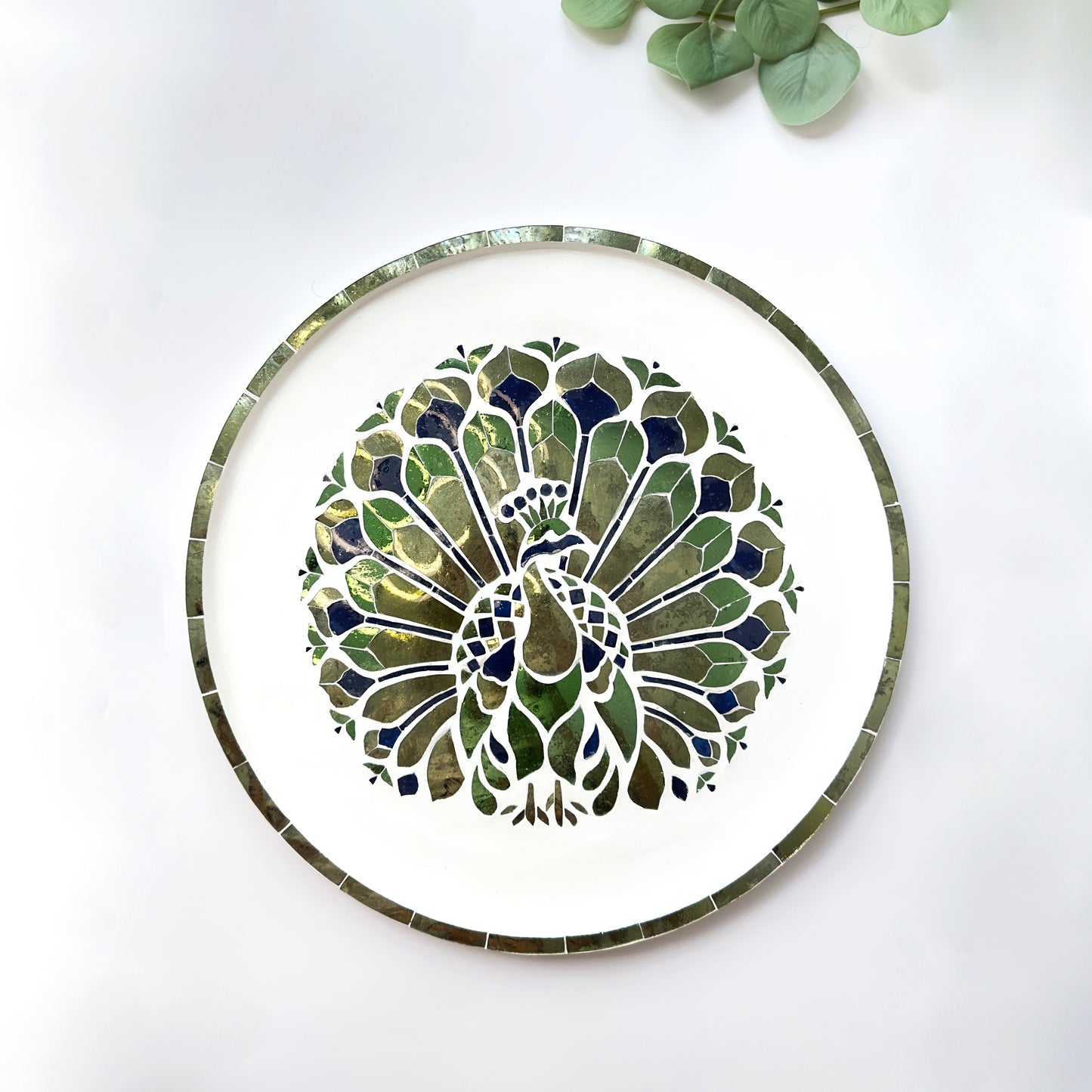 Mayura Thikri Mirror Mosaic